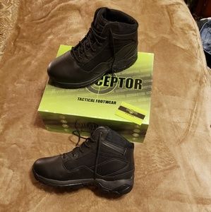 Interceptor black waterproof workbooks size 12